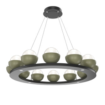 Cabochon LED Chandelier in Matte Black (404|CHB0093-0C-MB-WL-CA1-L3-GE)