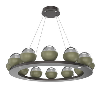 Cabochon LED Chandelier in Graphite (404|CHB0093-0C-GP-S-CA1-L1-GE)