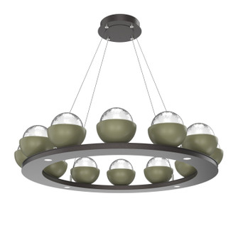 Cabochon LED Chandelier in Graphite (404|CHB0093-0C-GP-C-CA1-L1-GE)