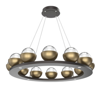 Cabochon LED Chandelier in Graphite (404|CHB0093-0C-GP-C-CA1-L1-GB)