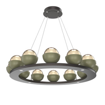 Cabochon LED Chandelier in Graphite (404|CHB0093-0C-GP-A-CA1-L3-GE)