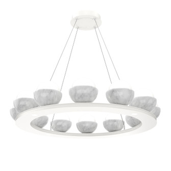Cabochon LED Chandelier in Gilded Brass (404|CHB0093-0C-GB-WL-CA1-L1-GE)