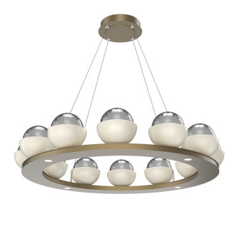 Cabochon LED Chandelier in Gilded Brass (404|CHB0093-0C-GB-S-CA1-L3-WI) Cabochon LED Chandelier in Gilded Brass (404|CHB0093-0C-GB-S-CA1-L3-WI)