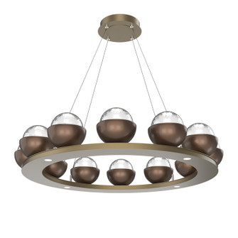 Cabochon LED Chandelier in Gilded Brass (404|CHB0093-0C-GB-C-CA1-L1-BB)