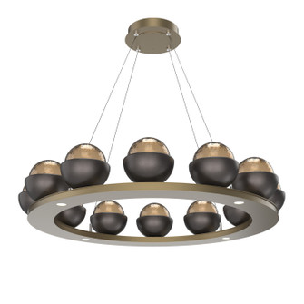 Cabochon LED Chandelier in Gilded Brass (404|CHB0093-0C-GB-B-CA1-L3-GP)
