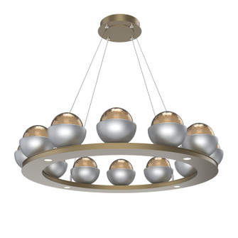 Cabochon LED Chandelier in Gilded Brass (404|CHB0093-0C-GB-B-CA1-L3-CS)