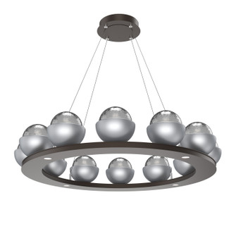 Cabochon LED Chandelier in Flat Bronze (404|CHB0093-0C-FB-S-CA1-L3-CS)