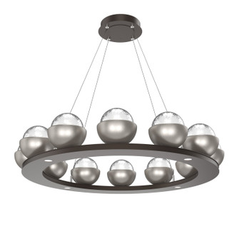 Cabochon LED Chandelier in Flat Bronze (404|CHB0093-0C-FB-C-CA1-L1-BS)