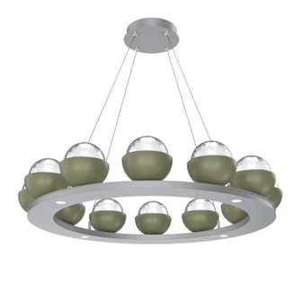 Cabochon LED Chandelier in Classic Silver (404|CHB0093-0C-CS-C-CA1-L3-GE)