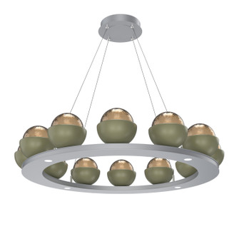 Cabochon LED Chandelier in Classic Silver (404|CHB0093-0C-CS-B-CA1-L1-GE)