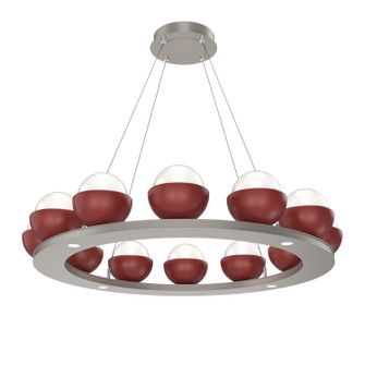 Cabochon LED Chandelier in Beige Silver (404|CHB0093-0C-BS-WL-CA1-L3-RE)