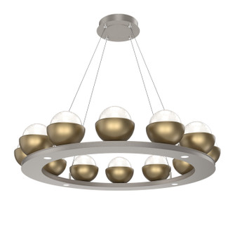 Cabochon LED Chandelier in Beige Silver (404|CHB0093-0C-BS-WL-CA1-L3-GB)