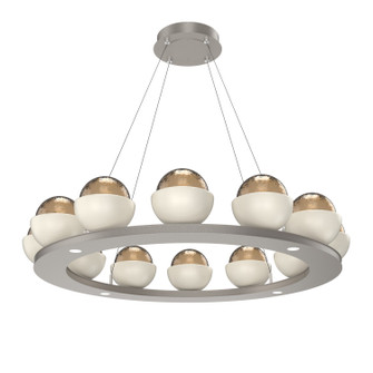 Cabochon LED Chandelier in Beige Silver (404|CHB0093-0C-BS-B-CA1-L1-WI)