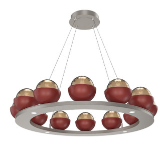 Cabochon LED Chandelier in Beige Silver (404|CHB0093-0C-BS-B-CA1-L1-RE)