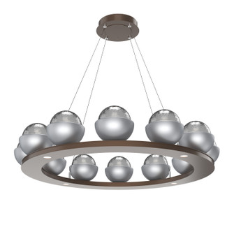 Cabochon LED Chandelier in Burnished Bronze (404|CHB0093-0C-BB-S-CA1-L3-CS)
