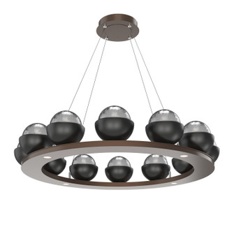 Cabochon LED Chandelier in Burnished Bronze (404|CHB0093-0C-BB-S-CA1-L1-MB)