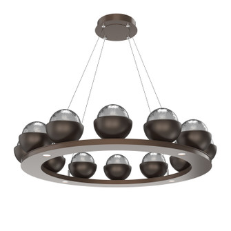 Cabochon LED Chandelier in Burnished Bronze (404|CHB0093-0C-BB-S-CA1-L1-FB)