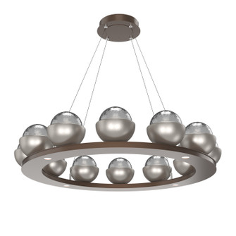 Cabochon LED Chandelier in Burnished Bronze (404|CHB0093-0C-BB-S-CA1-L1-BS)
