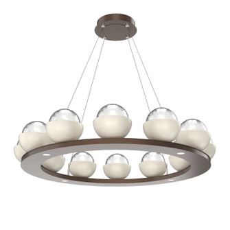 Cabochon LED Chandelier in Burnished Bronze (404|CHB0093-0C-BB-C-CA1-L3-WI)
