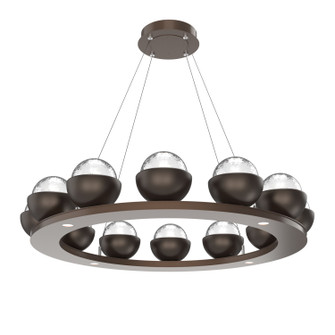 Cabochon LED Chandelier in Burnished Bronze (404|CHB0093-0C-BB-C-CA1-L1-FB)