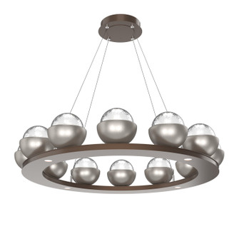 Cabochon LED Chandelier in Burnished Bronze (404|CHB0093-0C-BB-C-CA1-L1-BS)