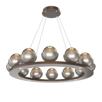 Cabochon LED Chandelier in Burnished Bronze (404|CHB0093-0C-BB-B-CA1-L3-BS)