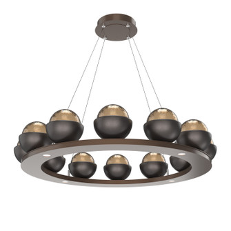 Cabochon LED Chandelier in Burnished Bronze (404|CHB0093-0C-BB-B-CA1-L1-GP)