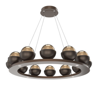 Cabochon LED Chandelier in Burnished Bronze (404|CHB0093-0C-BB-B-CA1-L1-FB)