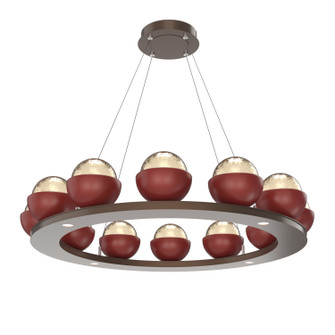 Cabochon LED Chandelier in Burnished Bronze (404|CHB0093-0C-BB-A-CA1-L3-RE)