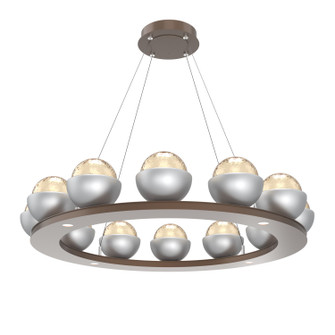Cabochon LED Chandelier in Burnished Bronze (404|CHB0093-0C-BB-A-CA1-L3-CS)