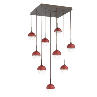 Cabochon LED Pendant in Flat Bronze (404|CHB0093-09-FB-WL-C01-L3-RE)