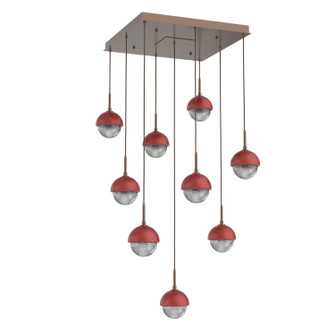 Cabochon LED Pendant in Burnished Bronze (404|CHB0093-09-BB-S-C01-L1-RE)