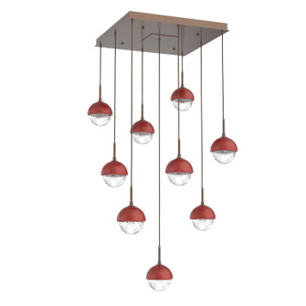 Cabochon LED Pendant in Burnished Bronze (404|CHB0093-09-BB-C-C01-L3-RE)