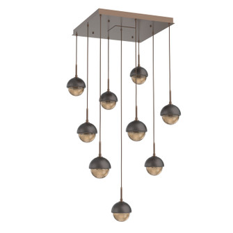 Cabochon LED Pendant in Burnished Bronze (404|CHB0093-09-BB-B-C01-L3-GP)