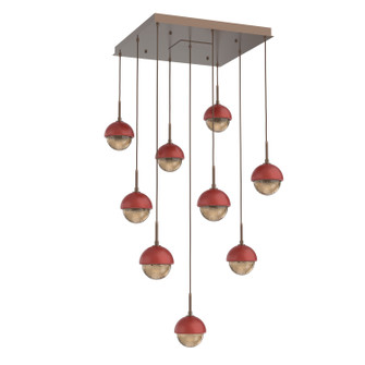 Cabochon LED Pendant in Burnished Bronze (404|CHB0093-09-BB-B-C01-L1-RE)