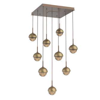 Cabochon LED Pendant in Burnished Bronze (404|CHB0093-09-BB-B-C01-L1-GB)