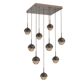 Cabochon LED Pendant in Burnished Bronze (404|CHB0093-09-BB-B-C01-L1-FB)