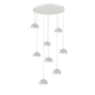 Cabochon LED Pendant in Salt White (404|CHB0093-08-WI-WL-C01-L1-NB)