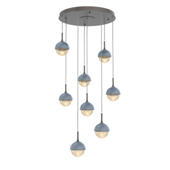 Cabochon LED Pendant in Graphite (404|CHB0093-08-GP-A-C01-L1-BU)