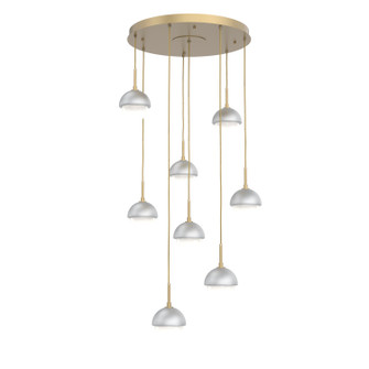 Cabochon LED Pendant in Gilded Brass (404|CHB0093-08-GB-WL-C01-L3-CS)