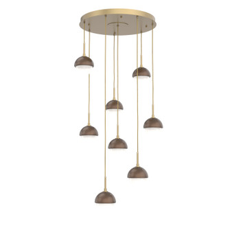Cabochon LED Pendant in Gilded Brass (404|CHB0093-08-GB-WL-C01-L3-BB)