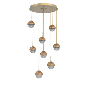 Cabochon LED Pendant in Gilded Brass (404|CHB0093-08-GB-S-C01-L3-NB)