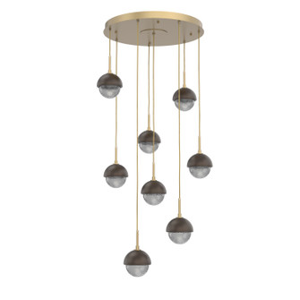 Cabochon LED Pendant in Gilded Brass (404|CHB0093-08-GB-S-C01-L3-FB)