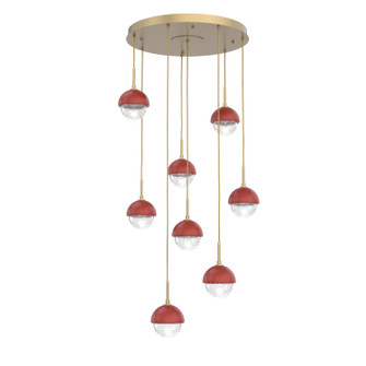 Cabochon LED Pendant in Gilded Brass (404|CHB0093-08-GB-C-C01-L1-RE)