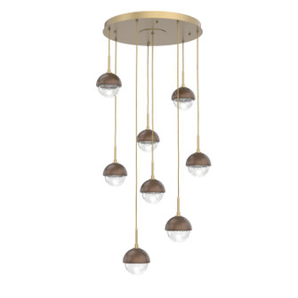 Cabochon LED Pendant in Gilded Brass (404|CHB0093-08-GB-C-C01-L1-BB)