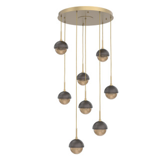 Cabochon LED Pendant in Gilded Brass (404|CHB0093-08-GB-B-C01-L3-GP)