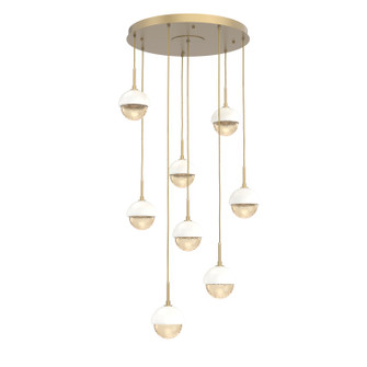 Cabochon LED Pendant in Gilded Brass (404|CHB0093-08-GB-A-C01-L3-WI)