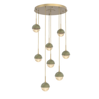 Cabochon LED Pendant in Gilded Brass (404|CHB0093-08-GB-A-C01-L3-GE)