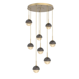 Cabochon LED Pendant in Gilded Brass (404|CHB0093-08-GB-A-C01-L1-GP)