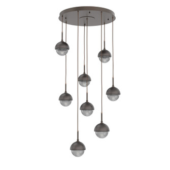 Cabochon LED Pendant in Flat Bronze (404|CHB0093-08-FB-S-C01-L3-GP)